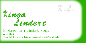 kinga lindert business card